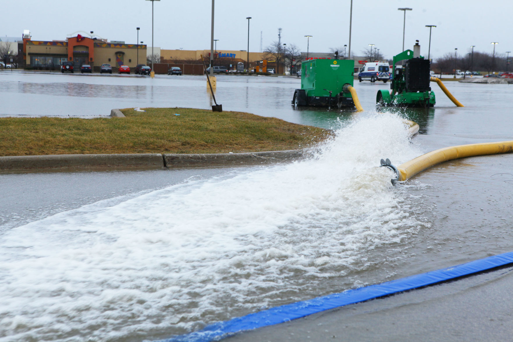 Flooded Target parking lot